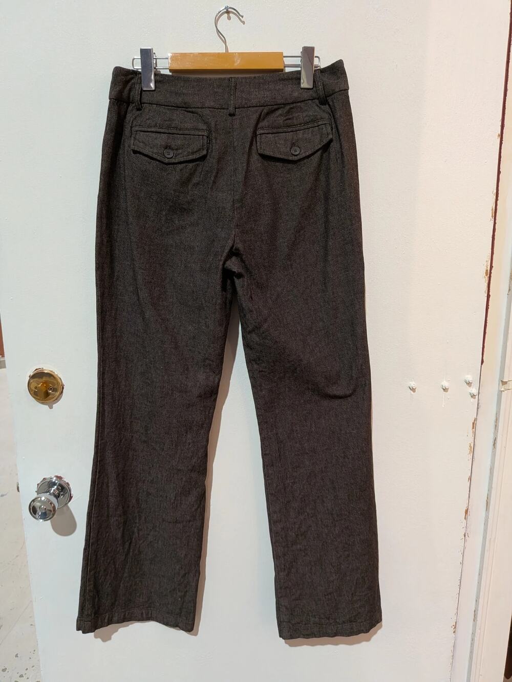 Dalia Collection Trouser Pants In Dark Brown, Size 6